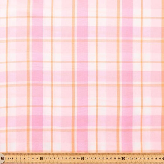 MAISIE | Pink Peach Plaid