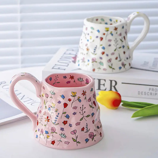 Spring Fling XL Ceramic Mug - Pink