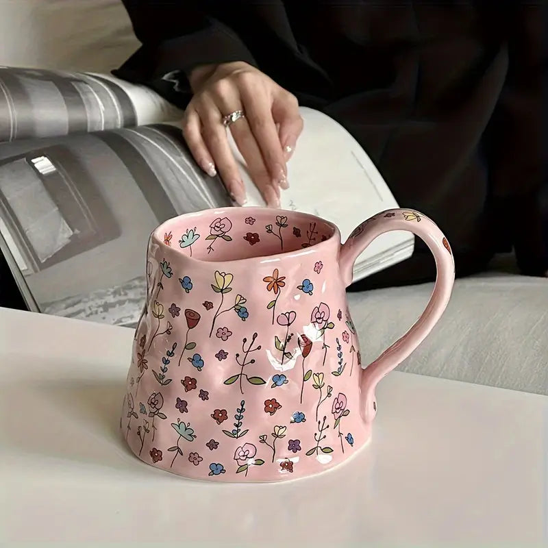 Spring Fling XL Ceramic Mug - Pink