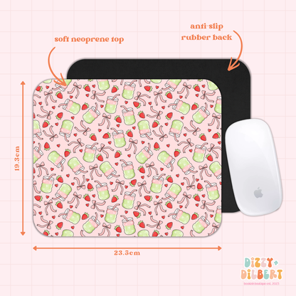 Strawberry Matcha Mouse Pad