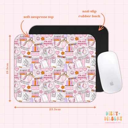Bookish Moodboard Mouse Pad