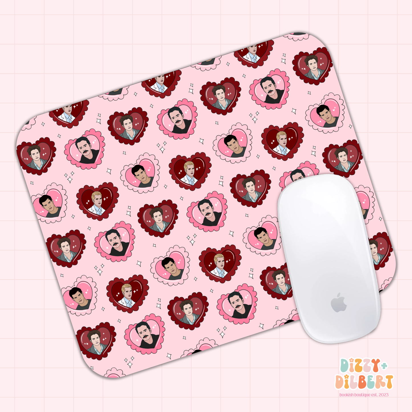 TW Vampy Hearts Mouse Pad
