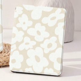 Neutral Blooms Kindle Flip Case