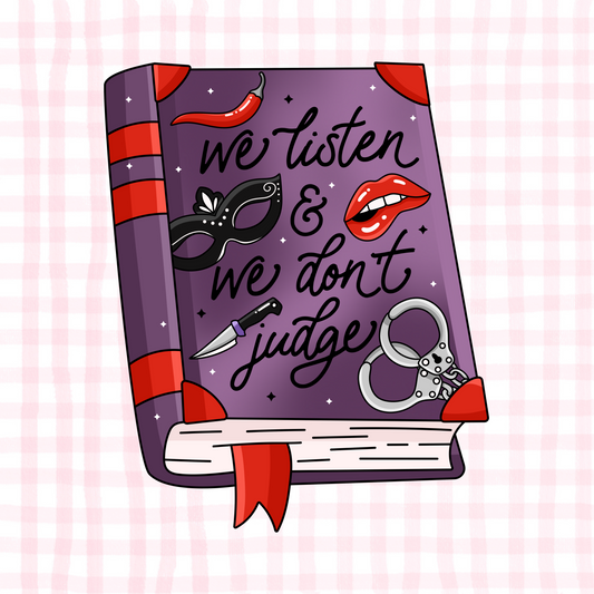 Listen Don't Judge Permanent Decal