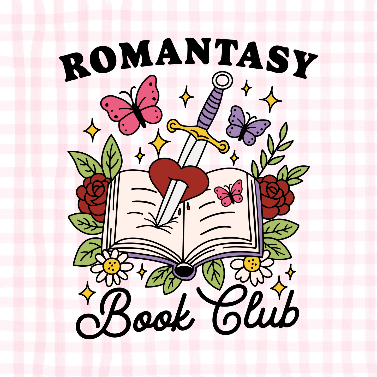 Romantasy Book Club Permanent Decal