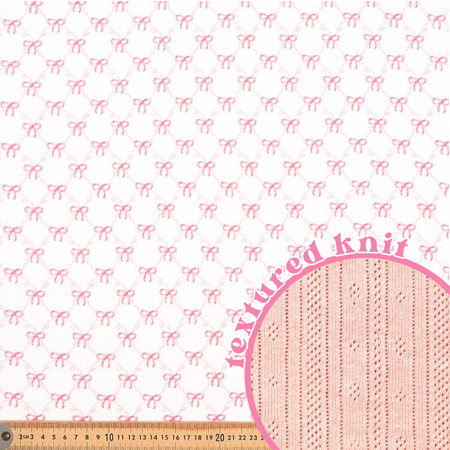 PEARL | Pink Bow Knit