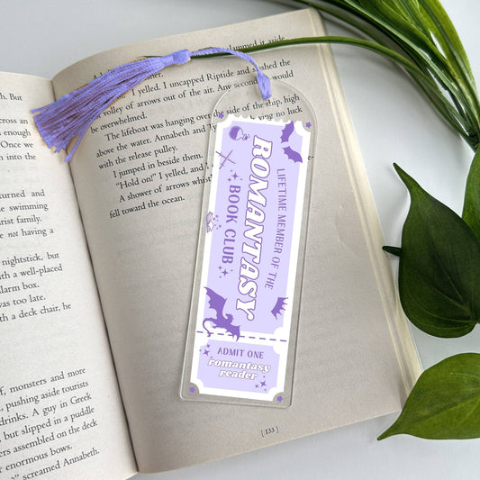 Romantasy Book Club Acrylic Bookmark