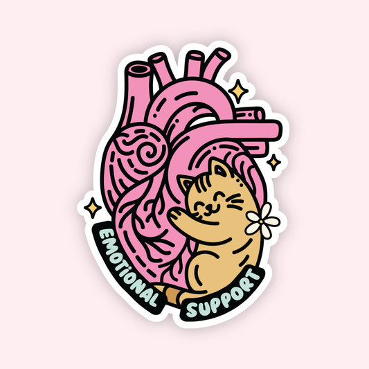 Emotional Support Cat Sticker