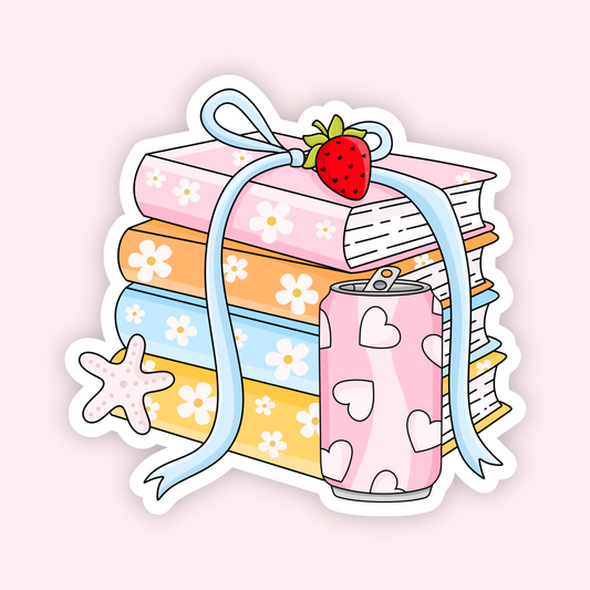 Bookish Summer Sticker