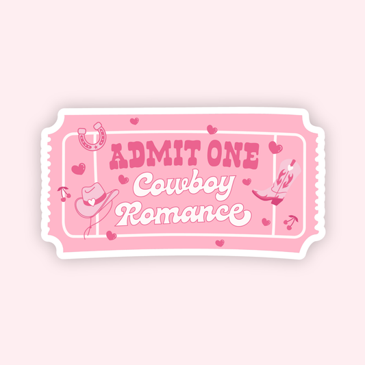Cowboy Romance Book Club Sticker