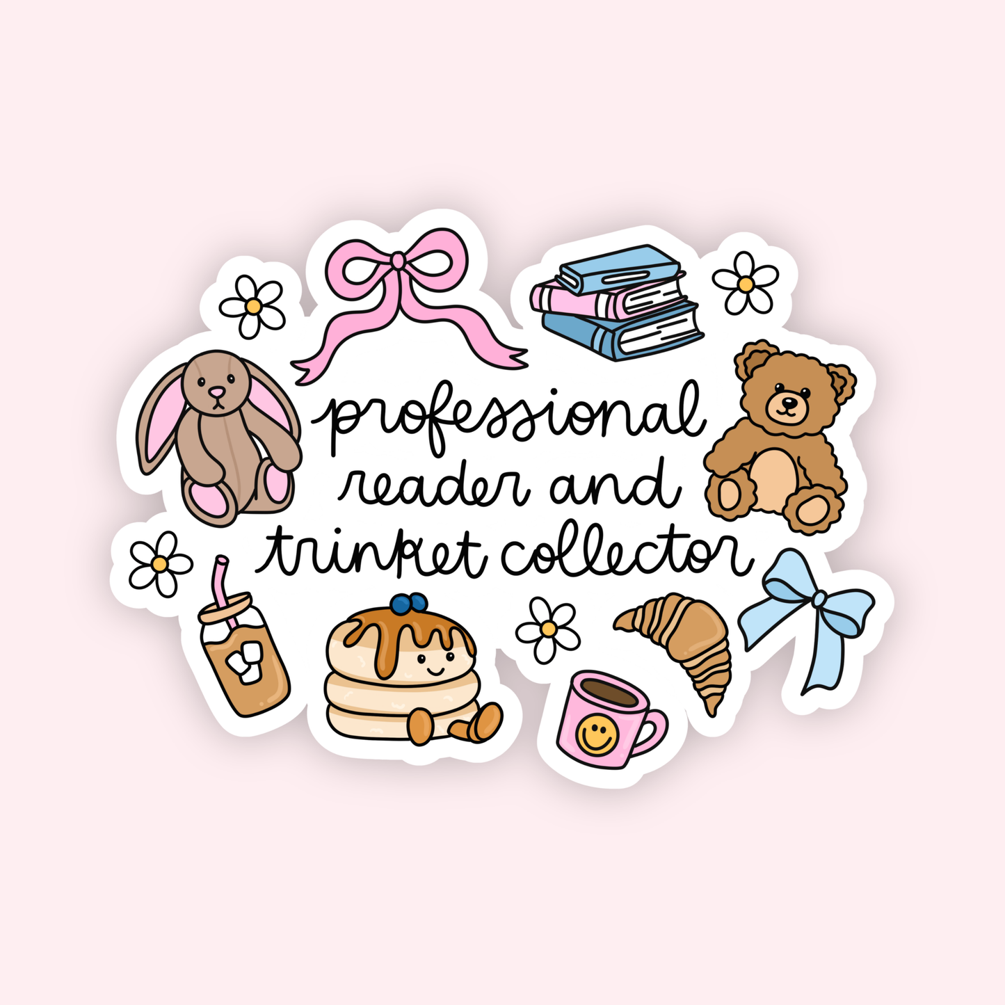 Professional Reader & Trinket Collector Sticker