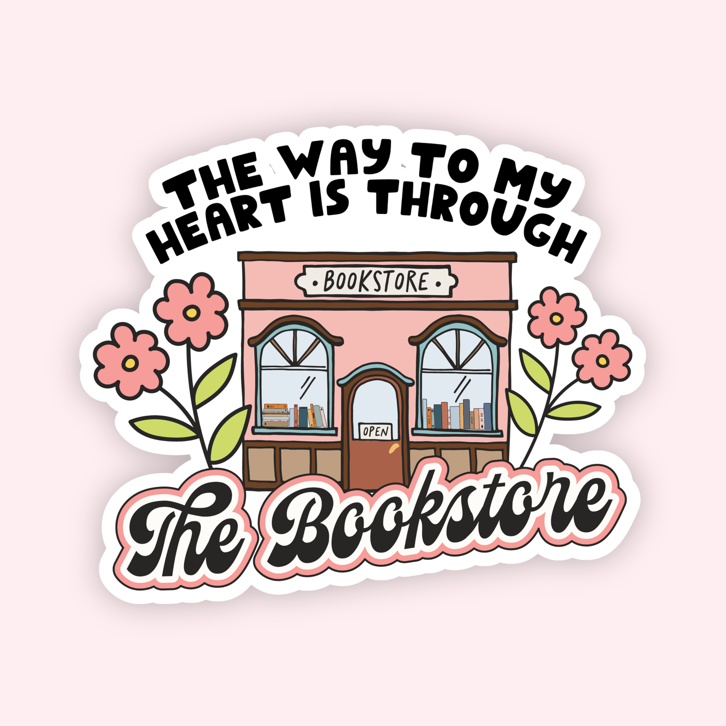 Through The Bookstore Sticker