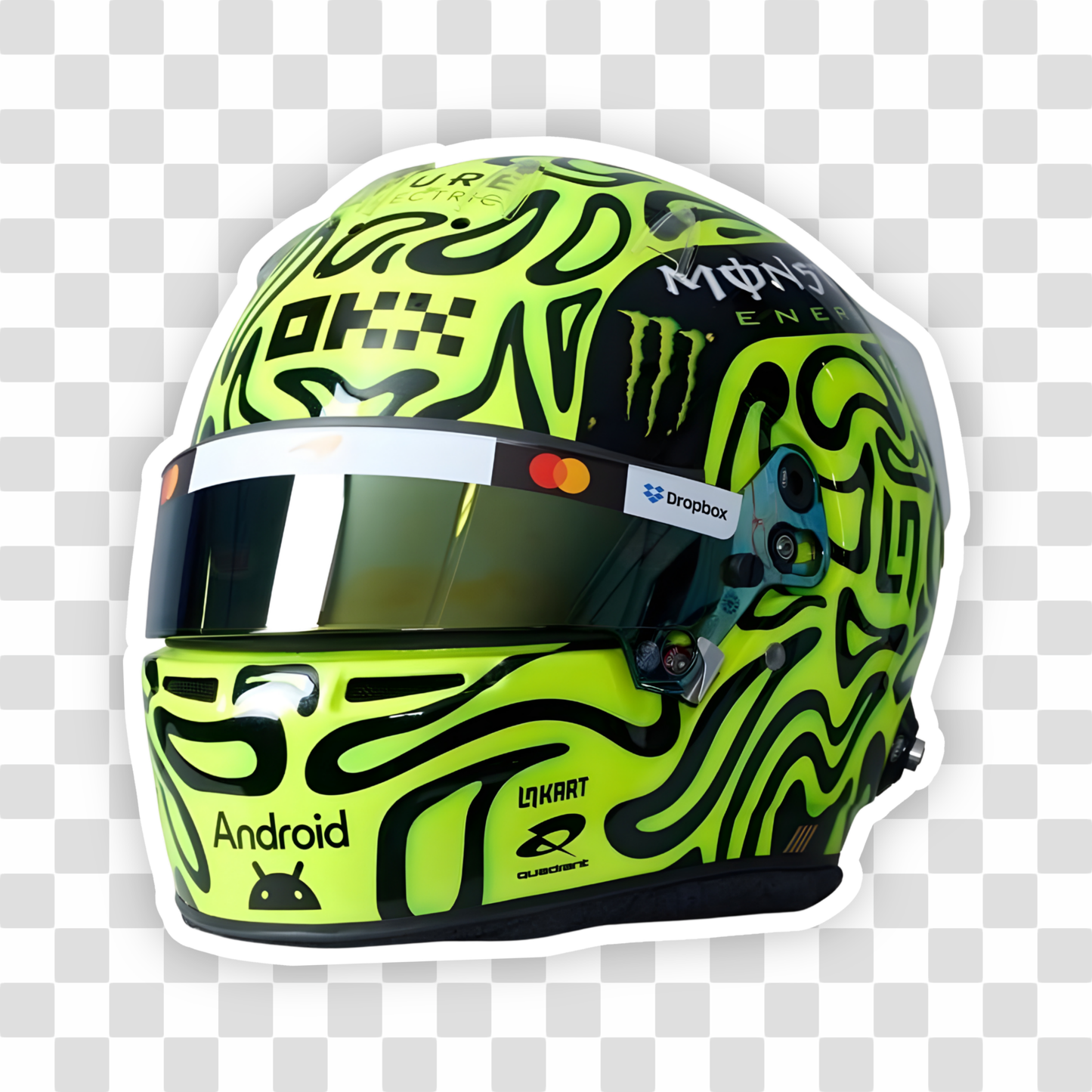 Norris Helmet Sticker