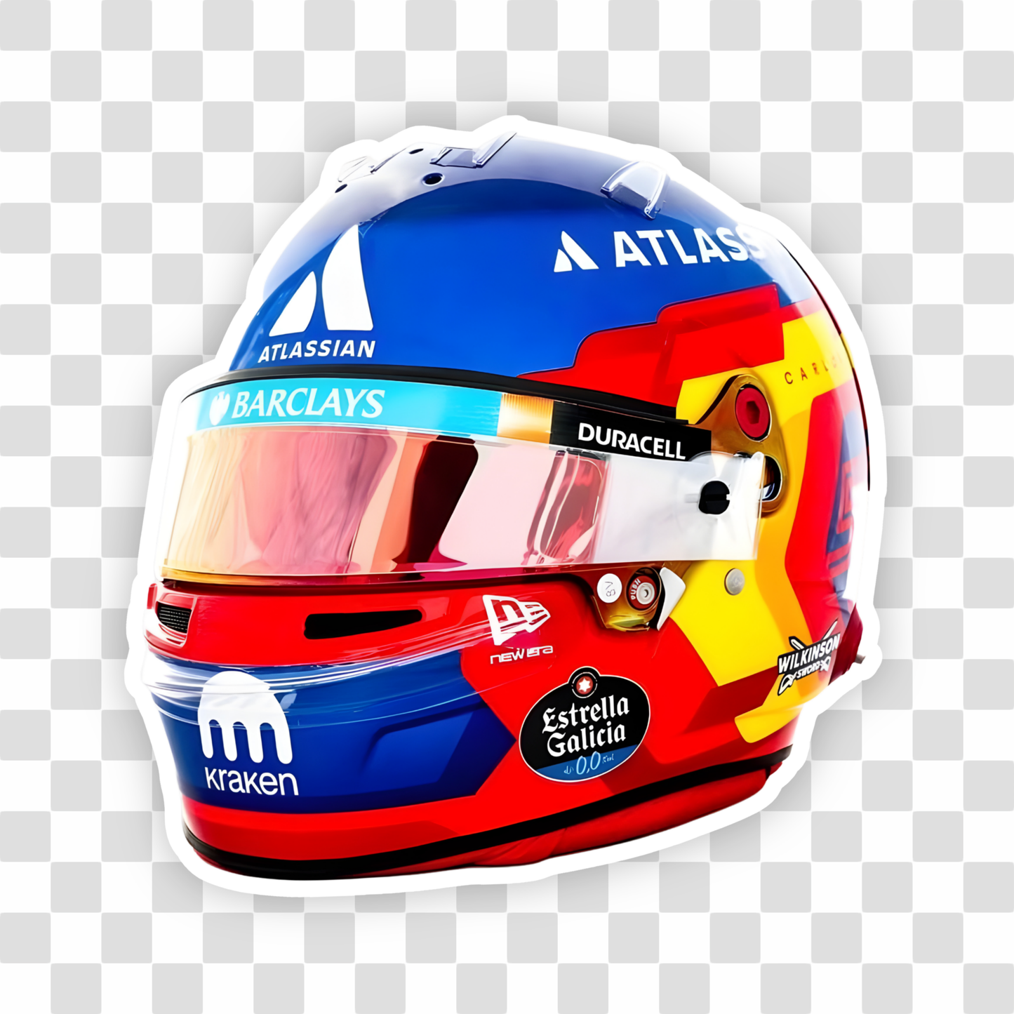 Sainz Helmet Sticker
