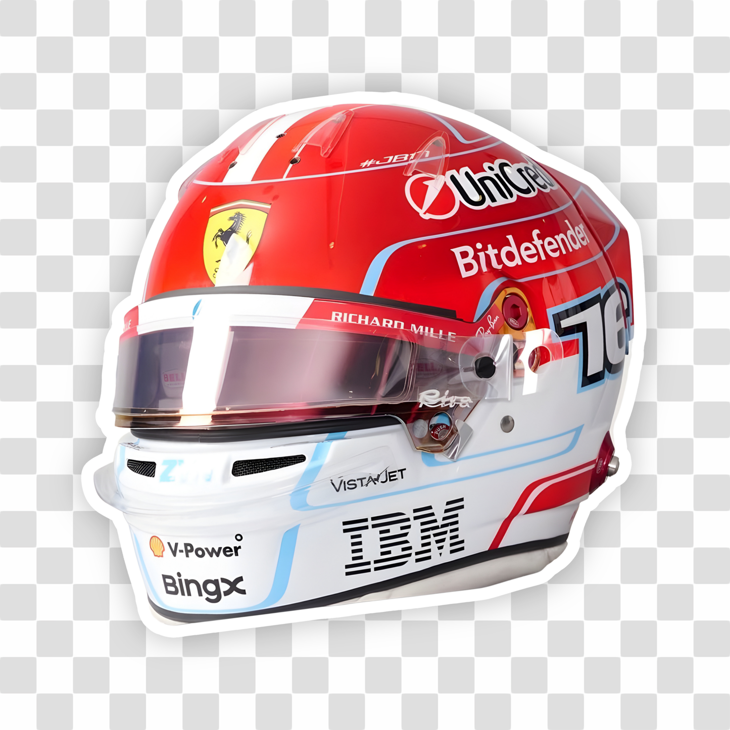 Leclerc Helmet Sticker