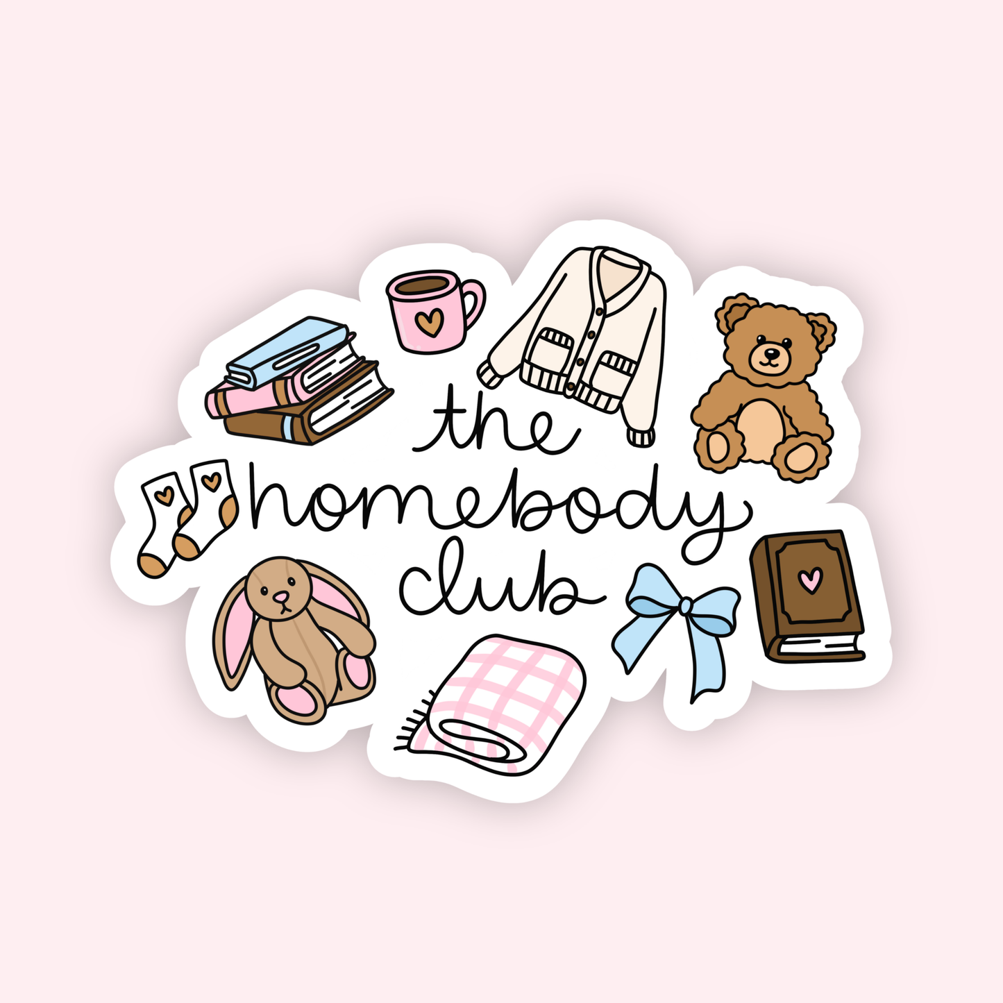 Homebody Club Sticker