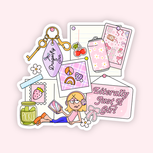 Literally Just A Girl Sticker