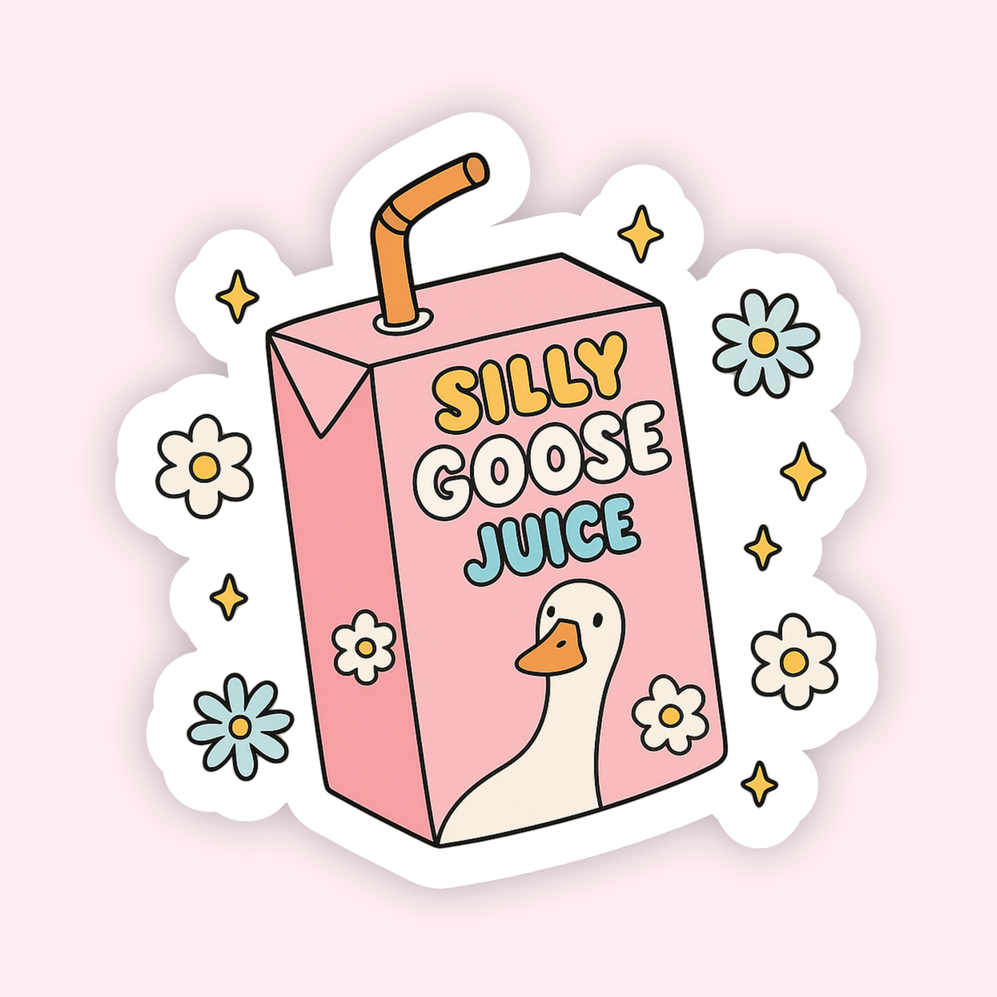 Silly Goose Juice Sticker