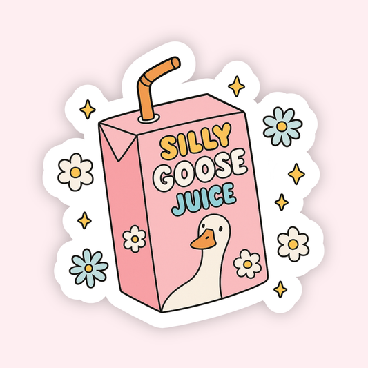 Silly Goose Juice Sticker
