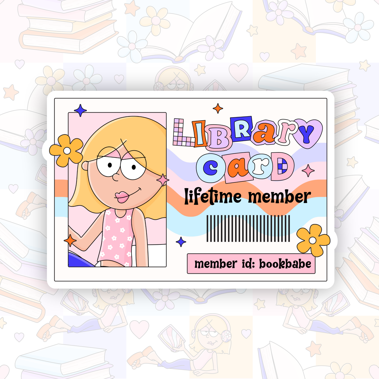 LM Library Card Sticker