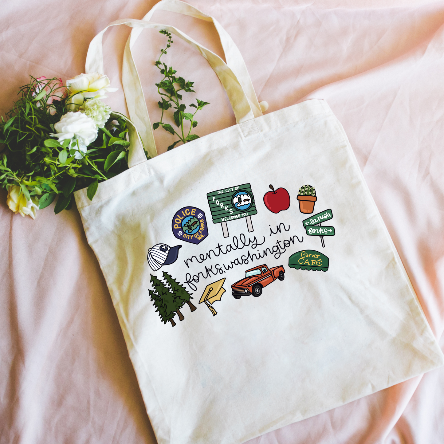 TW Mentally in Forks Canvas Tote Bag