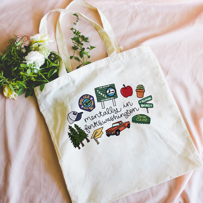 TW Mentally in Forks Canvas Tote Bag