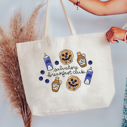 TVD Salvatore Breakfast Club Canvas Tote Bag