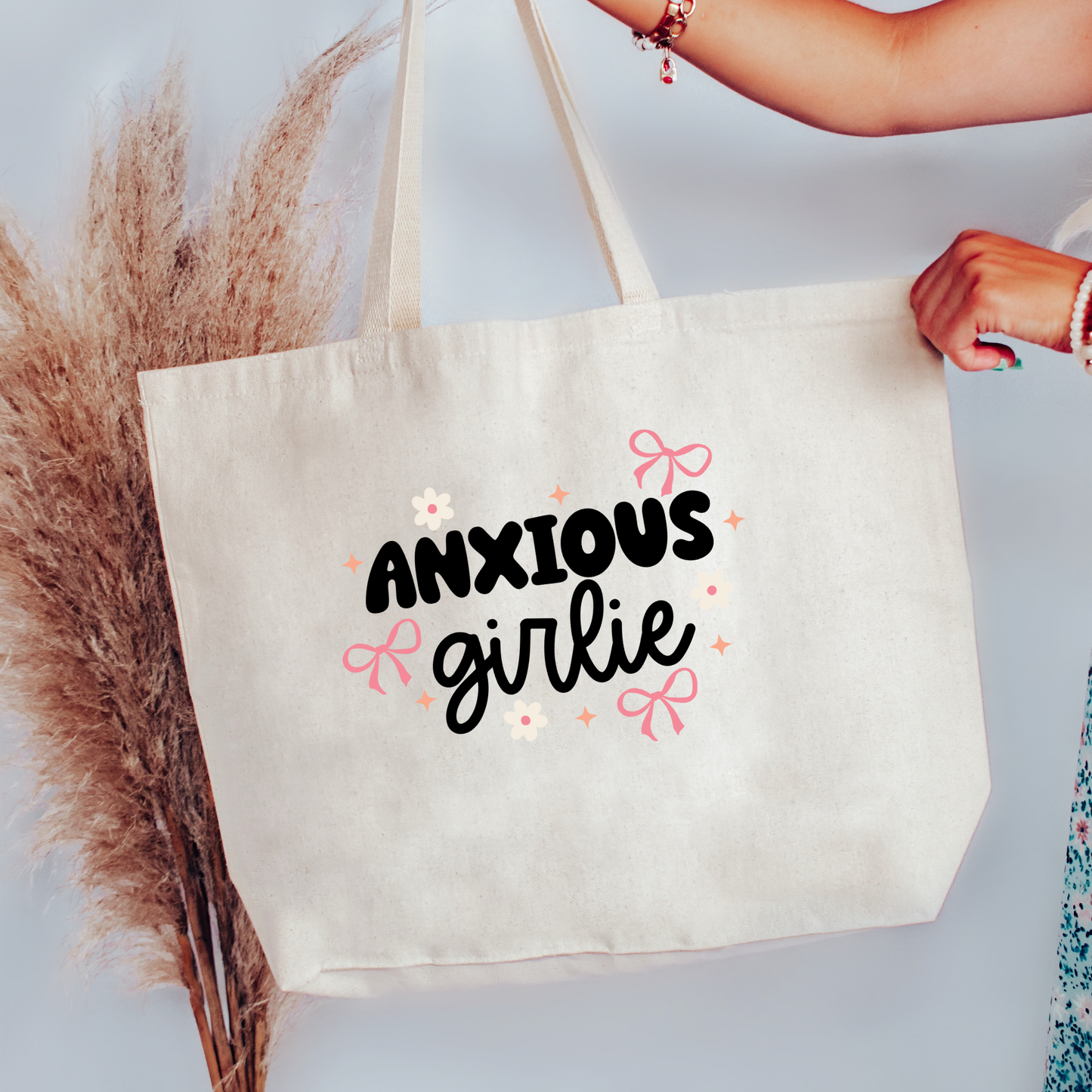 Anxious Girlie Canvas Tote Bag