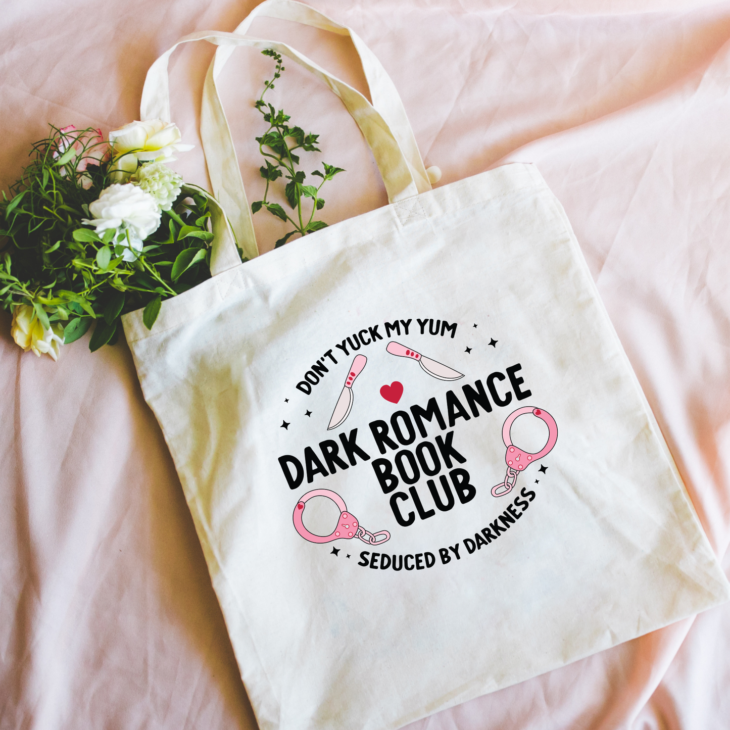 Dark Romance Book Club Canvas Tote Bag