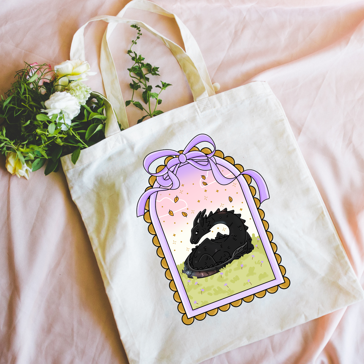 Dragon Frame Tote Bag