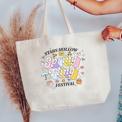 GG Spring Fling Canvas Tote Bag