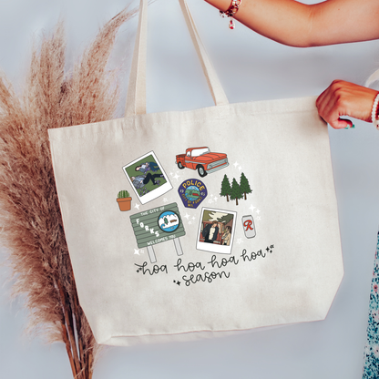 TW Hoa Hoa Hoa Hoa Season Canvas Tote Bag