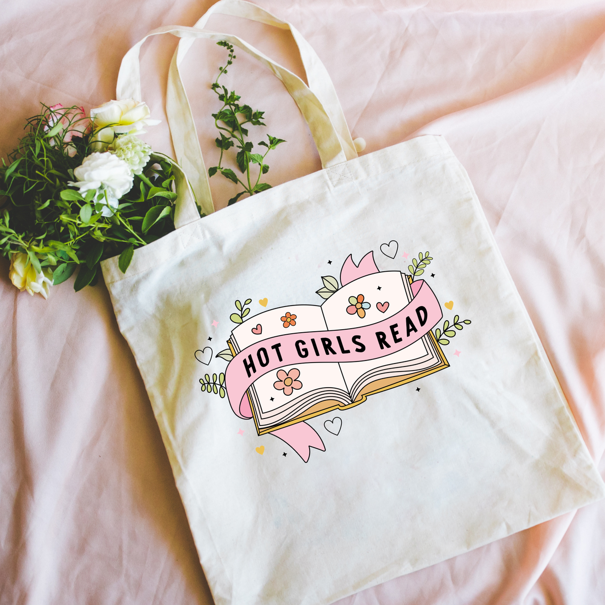 Hot Girls Read Tote Bag