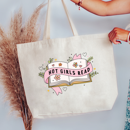 Hot Girls Read Tote Bag