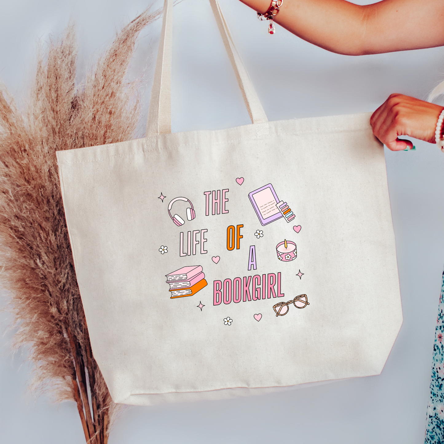 TS Life Of A Bookgirl Canvas Tote Bag
