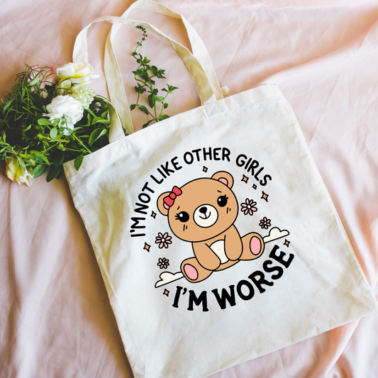 Not Like Other Girls Canvas Tote Bag