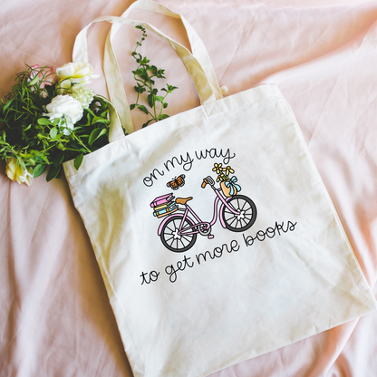 OMW To Get More Books Canvas Tote Bag