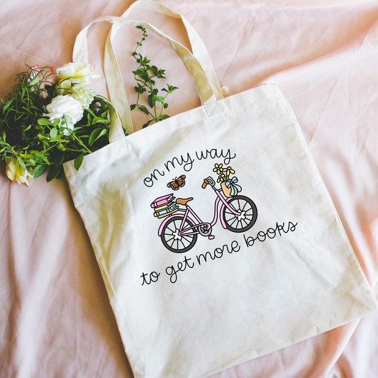 OMW To Get More Books Canvas Tote Bag