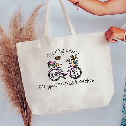 OMW To Get More Books Canvas Tote Bag