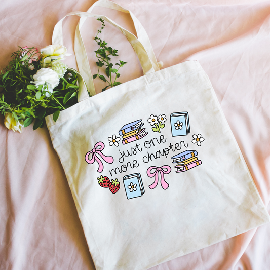 One More Chapter Canvas Tote Bag