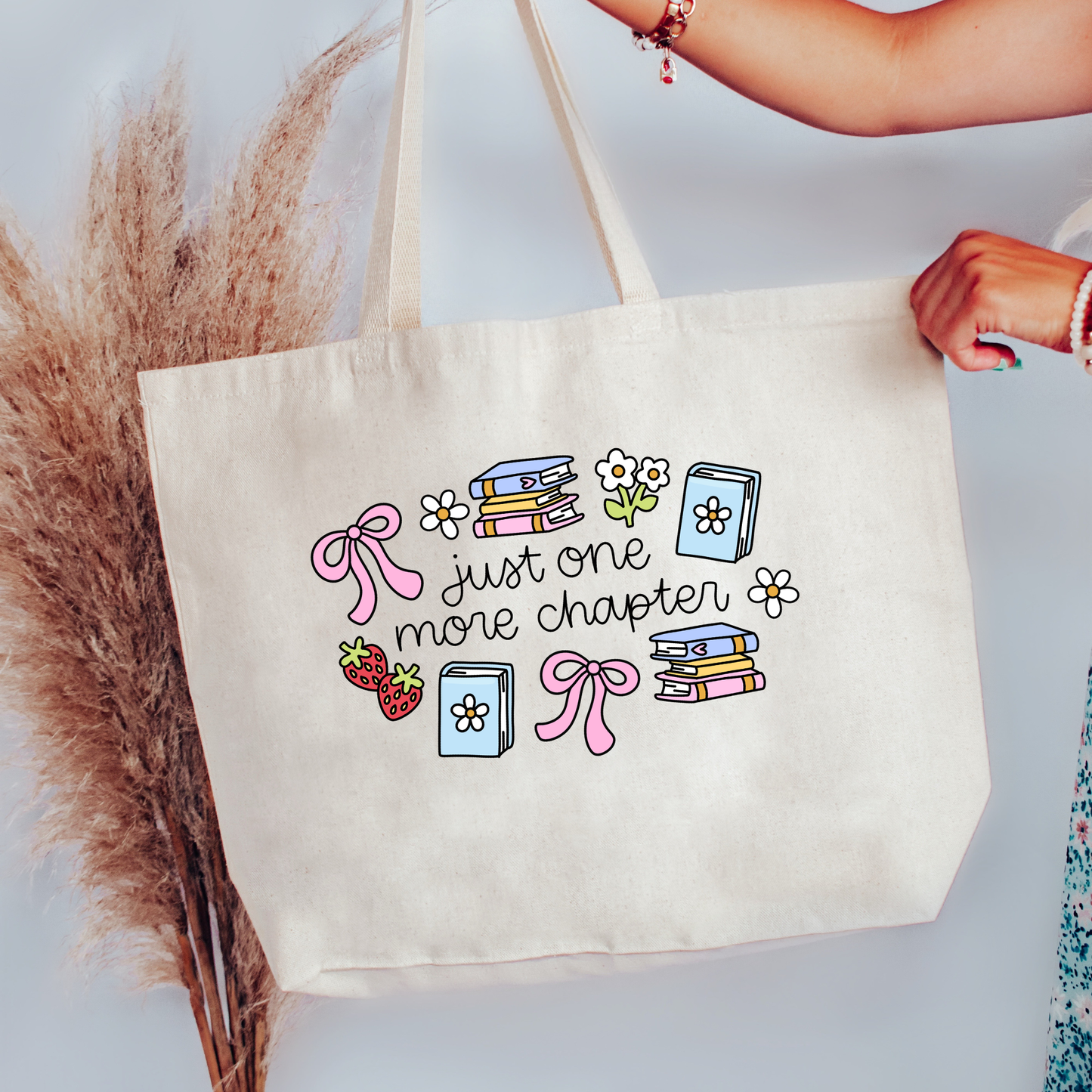 One More Chapter Canvas Tote Bag