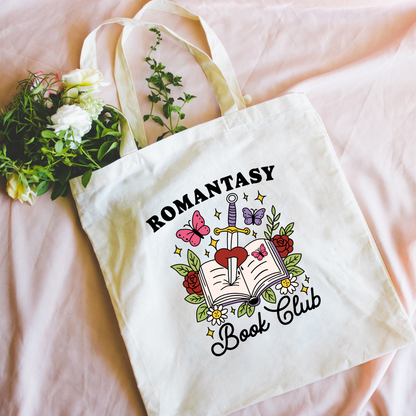 Romantasy Book Club Canvas Tote Bag