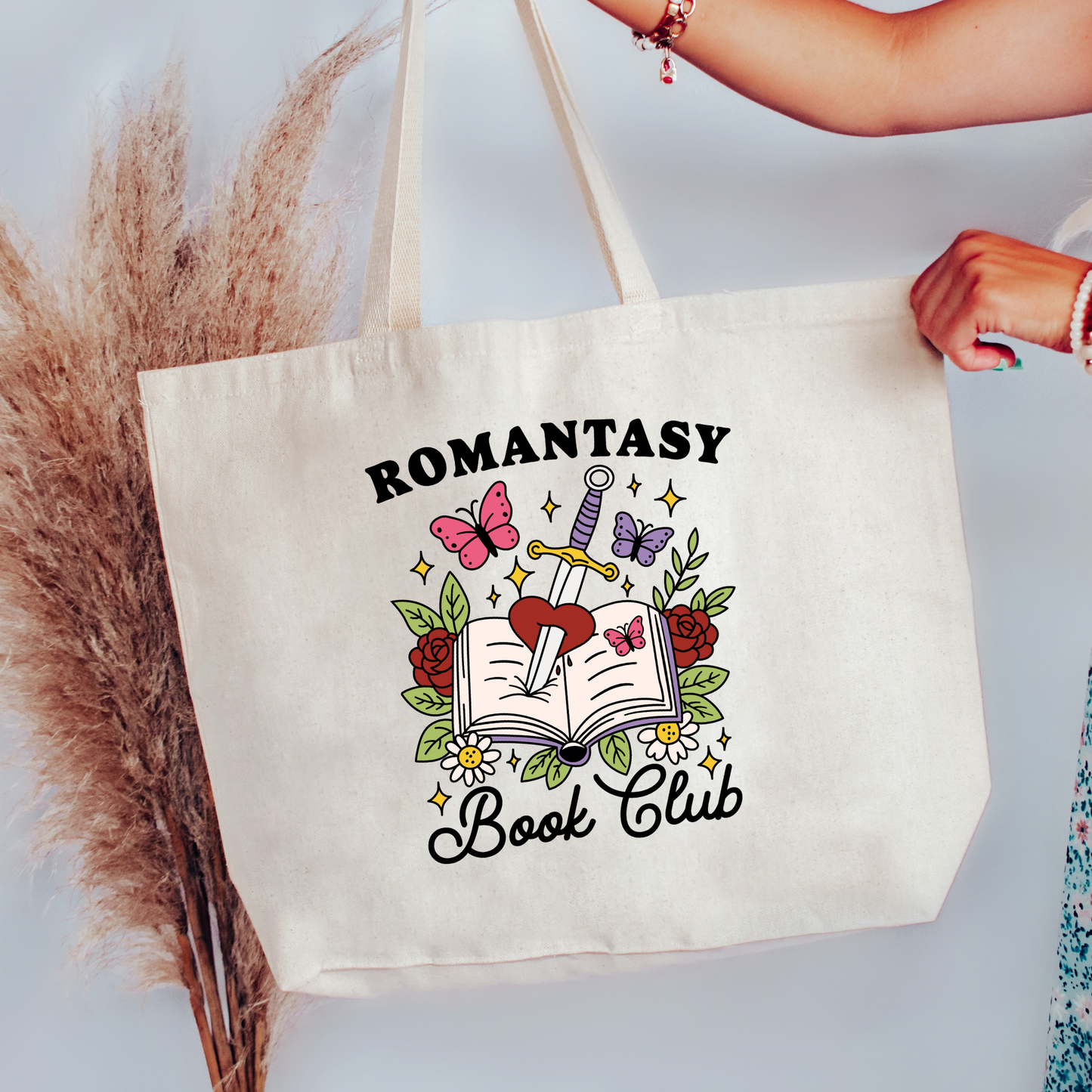 Romantasy Book Club Canvas Tote Bag