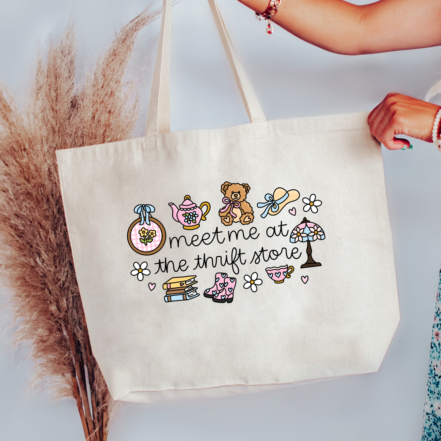 Meet Me In The Thrift Store Canvas Tote Bag