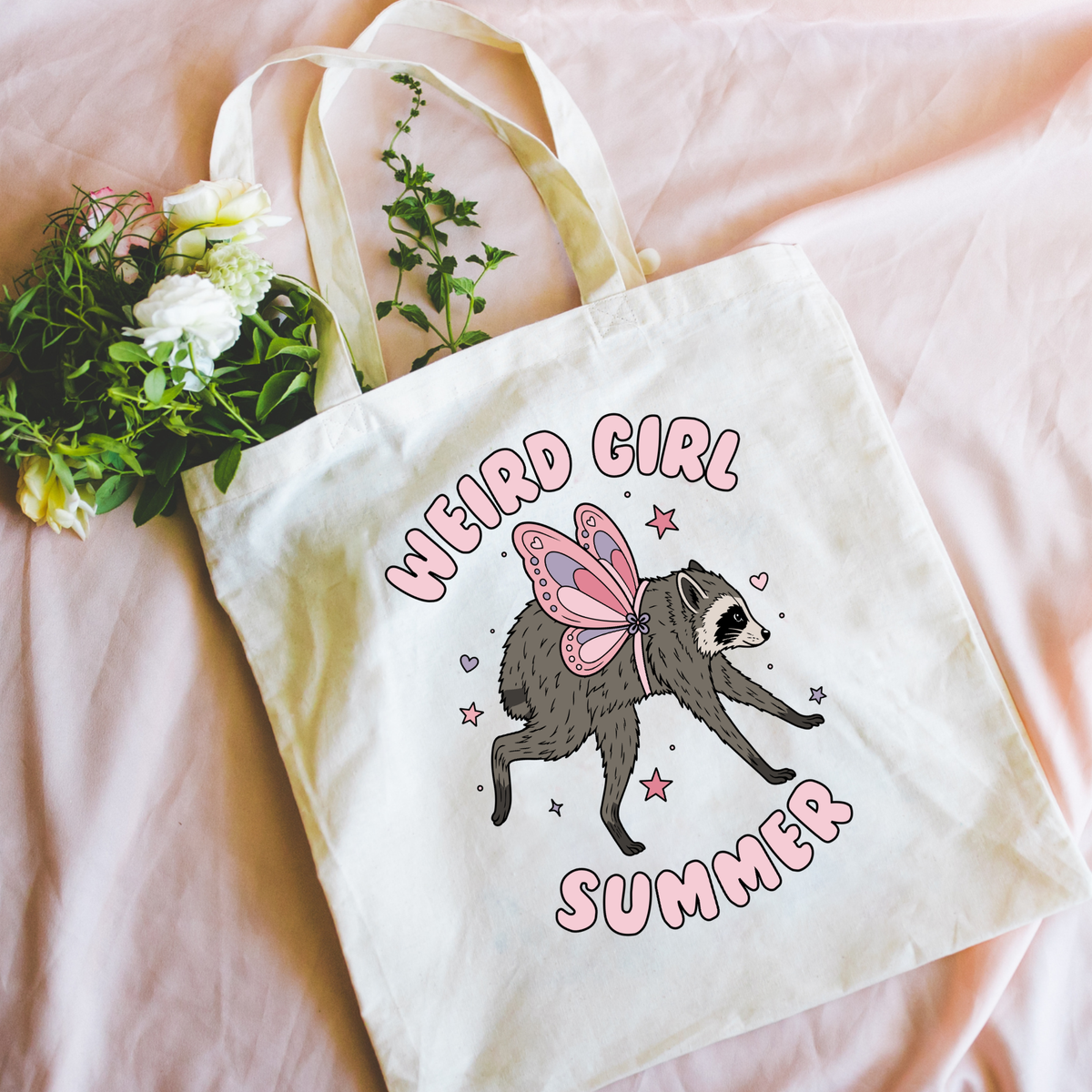 Weird Girl Summer Tote Bag