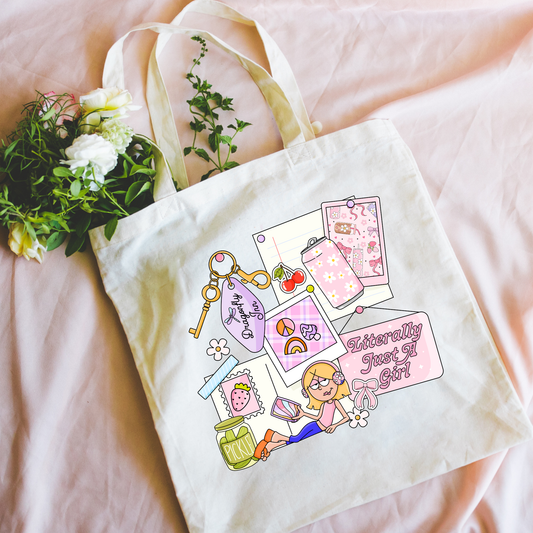 Just A Girl Tote Bag