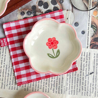 Pink Flower Mini Trinket Tray