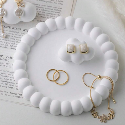 White Bubble Trinket Tray