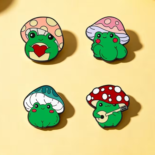 Toadstools Enamel Pin Set