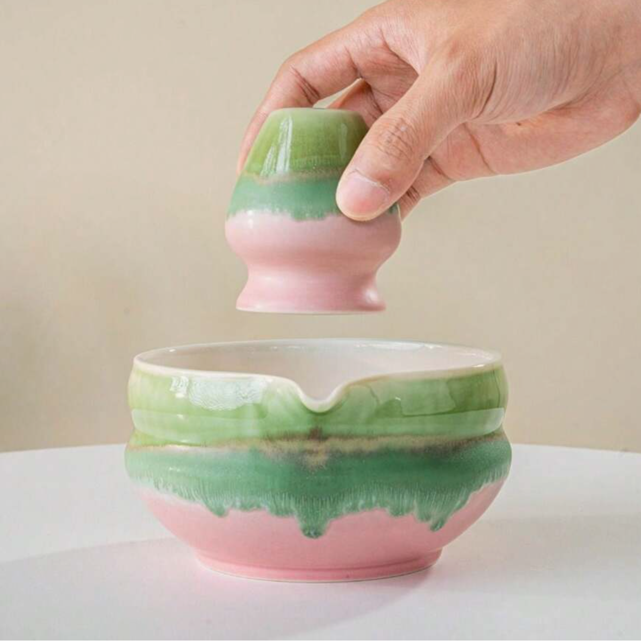 Pink & Jade 4pc Matcha Set